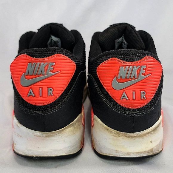 Nike Air Max 90 Essential Infrared Shoes 537384-006 Infrared Black Mens Size 13 - Picture 7 of 9
